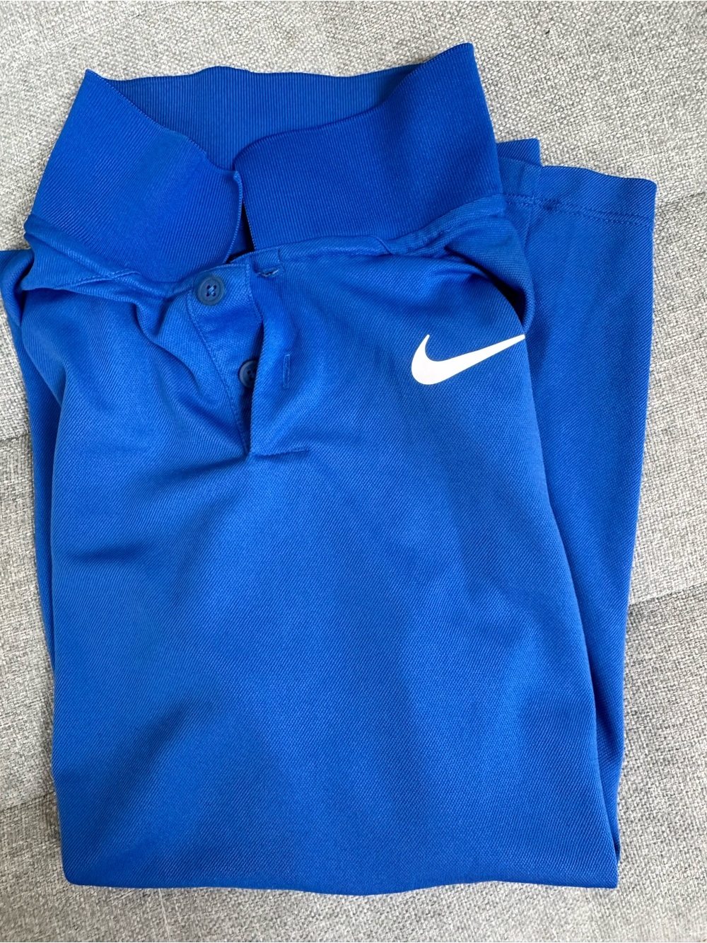 Nike Kids Royal Blue Polo Shorts with White Swoosh